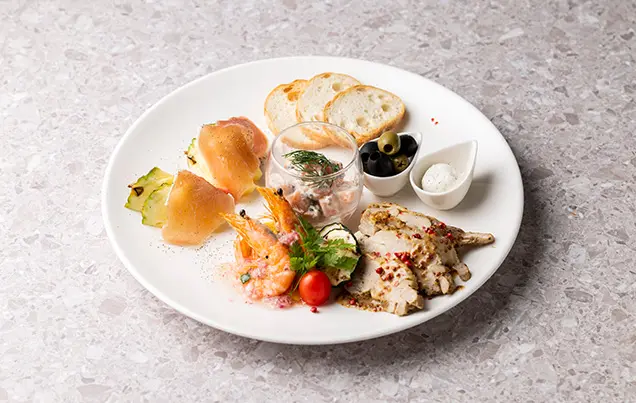 CARINCHUの5種前菜盛合わせ