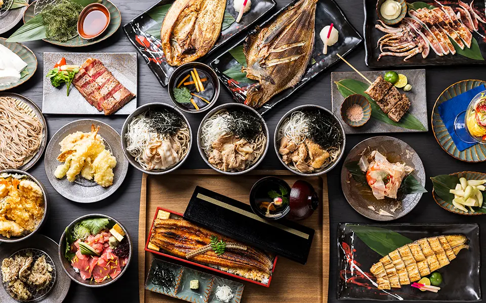 A variety of nostalgic yet new Japanese dishes