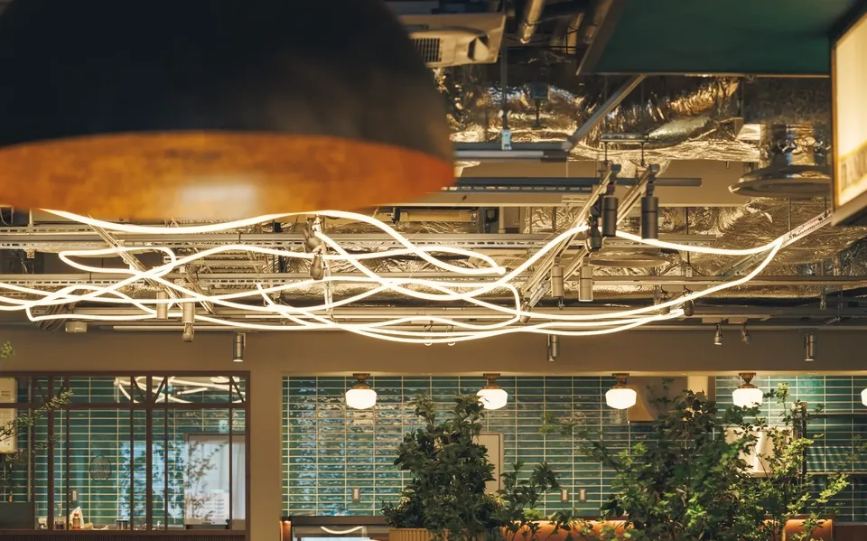 A charming food hall near Naha Airport