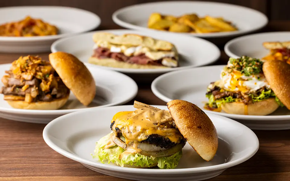 A collection of appealing gourmet foods from a wide range of genres