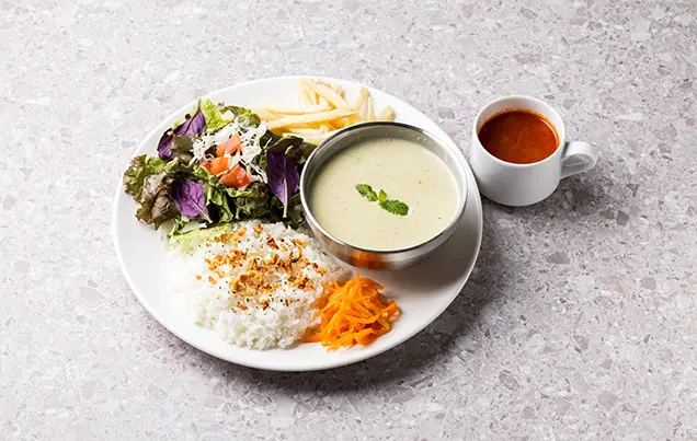 自家製ホワイトカレープレート