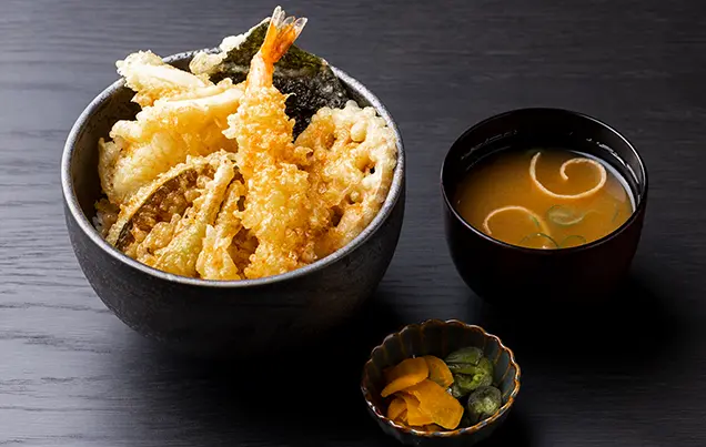 海老の旬菜天丼膳