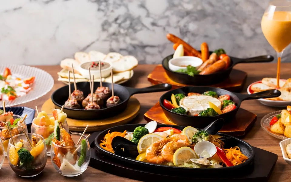 Uma seleção digna de um restaurante de luxo.