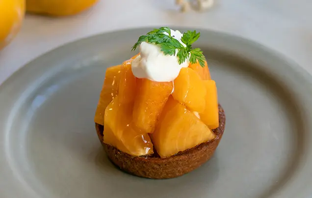 太秋柿のタルト