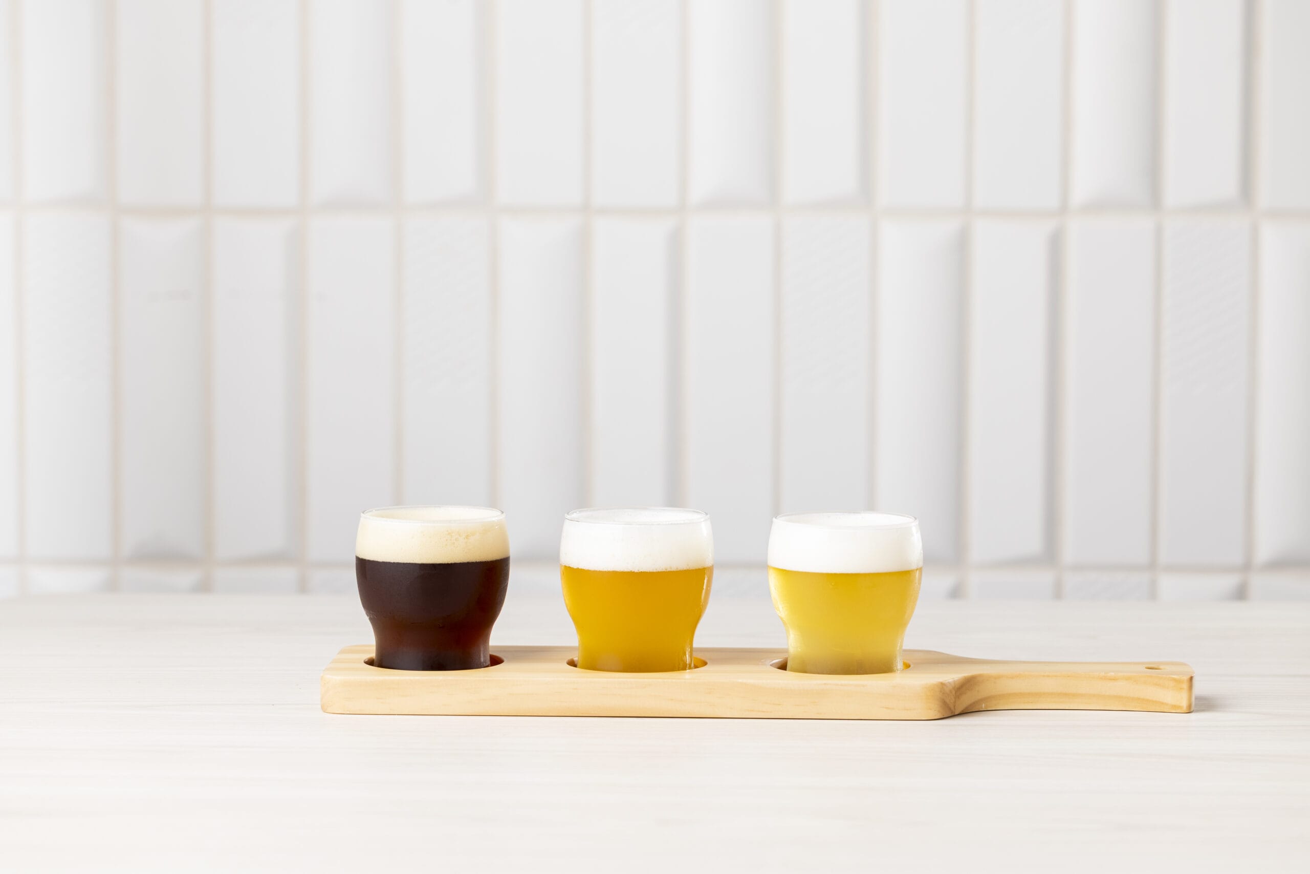 クラフトビールの飲み比べ