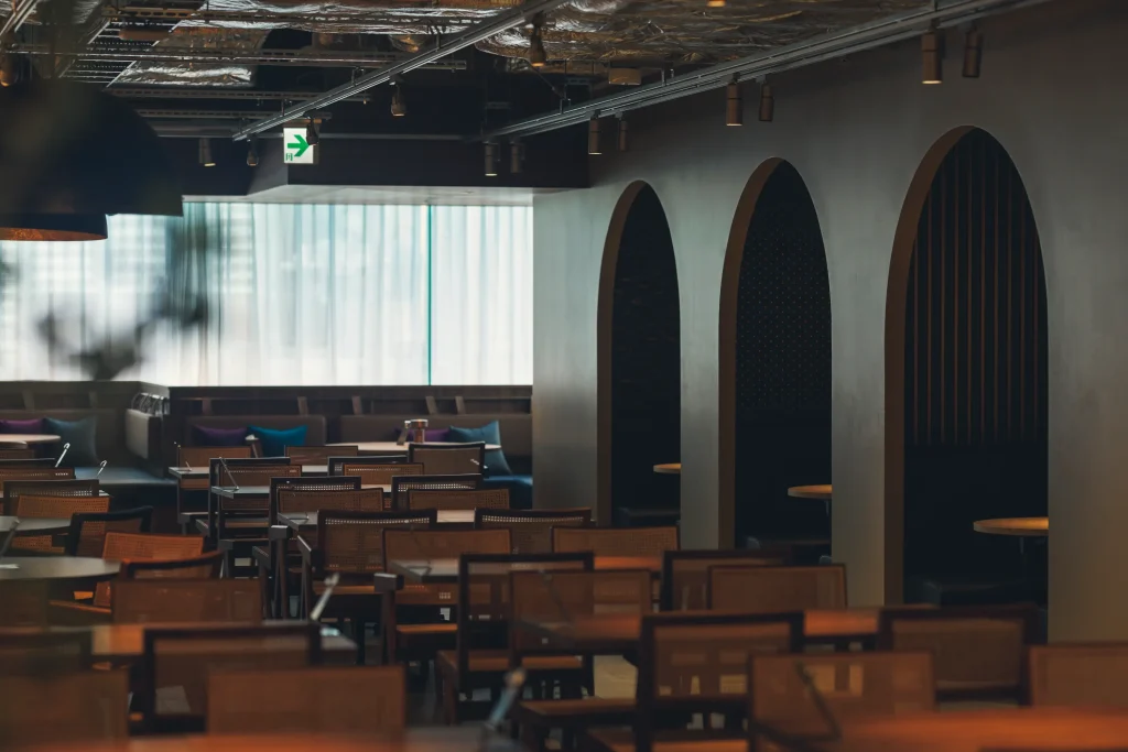 各店舗の個性が際立つ空間