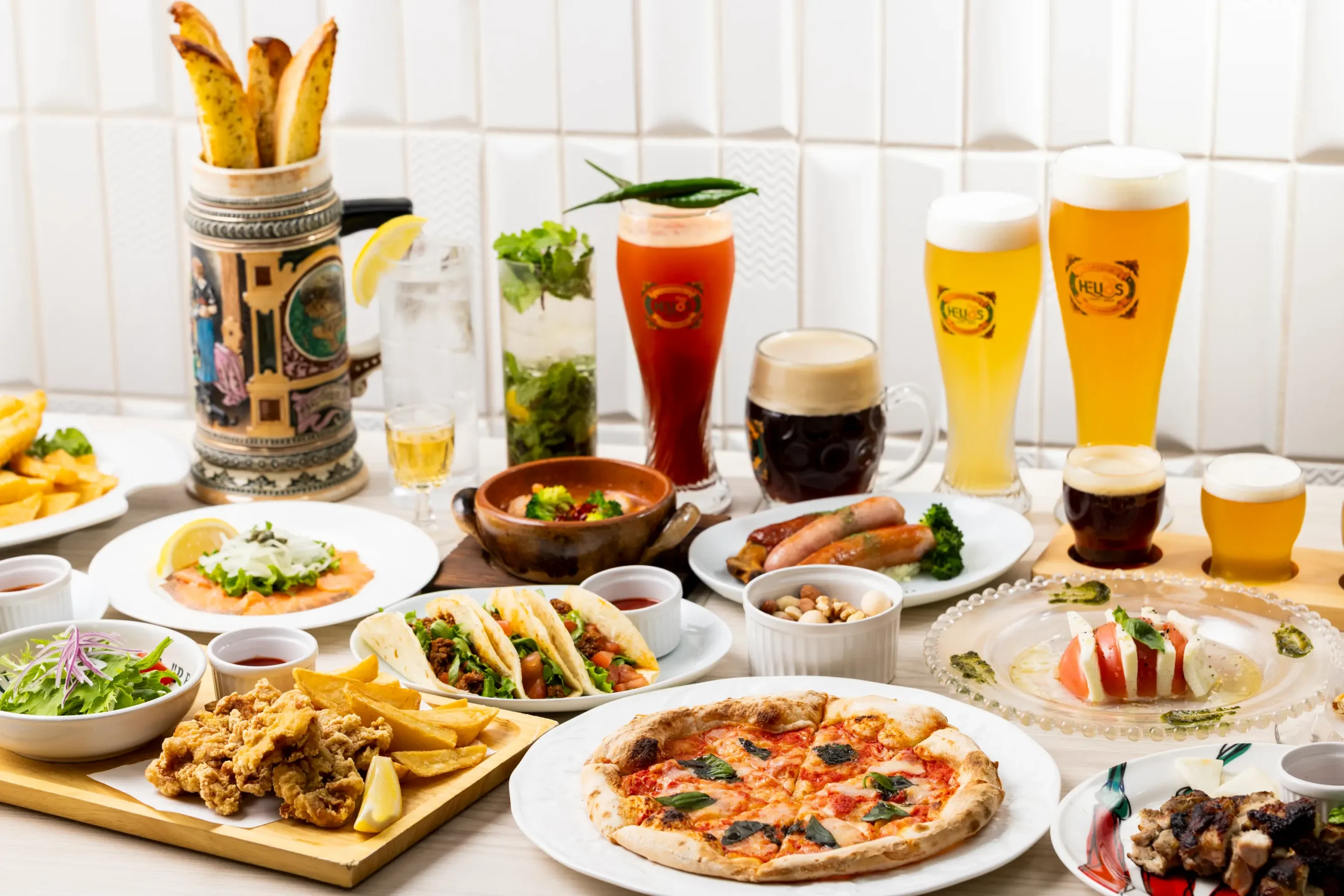 クラフトビールと共に