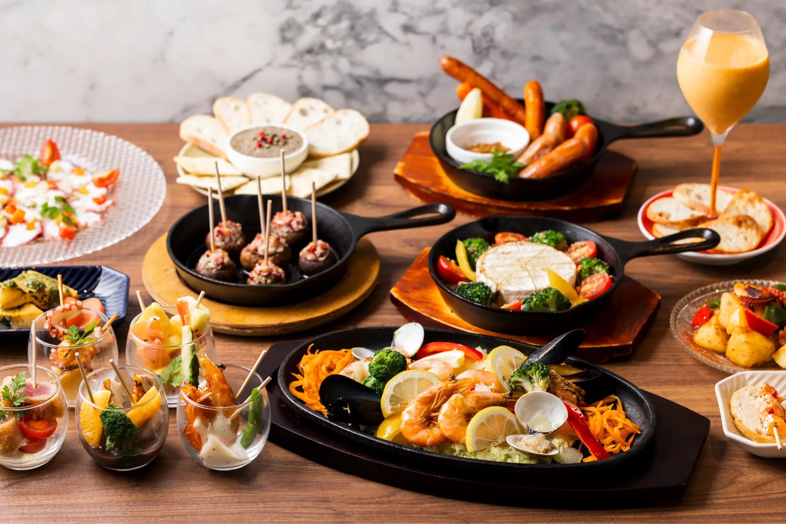 スペイン料理も充実