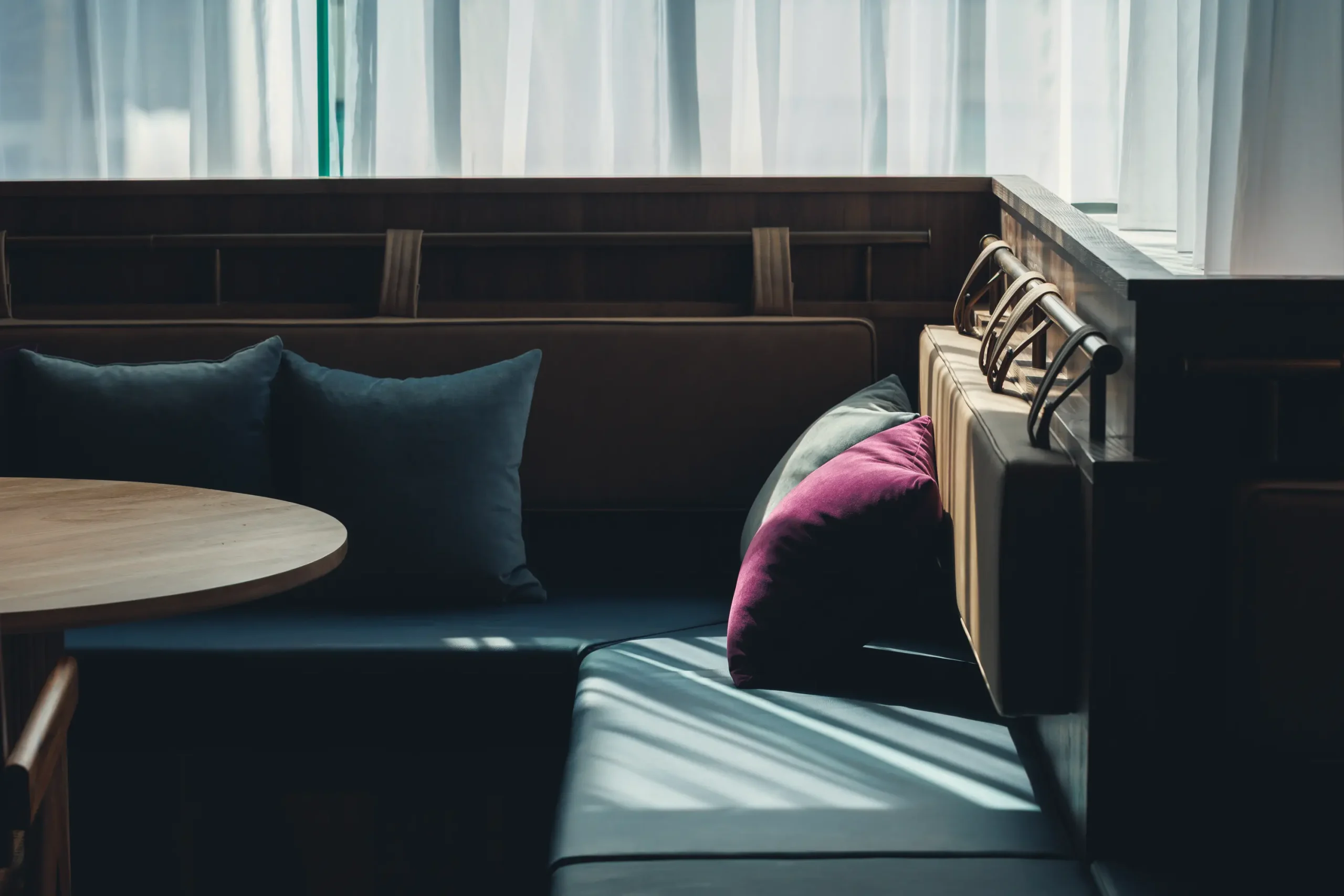 ソファ席でリラックス