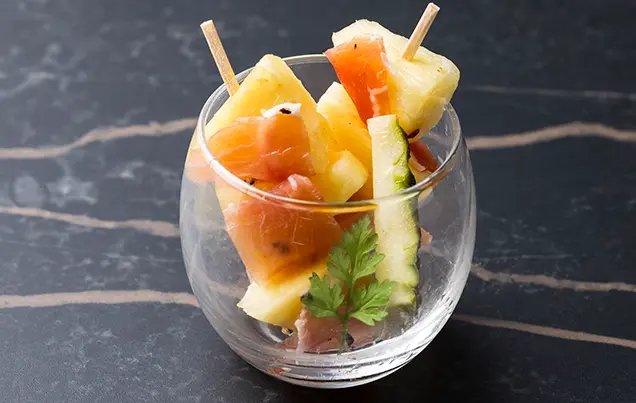 ピンチョス サーモンの低温ロースト